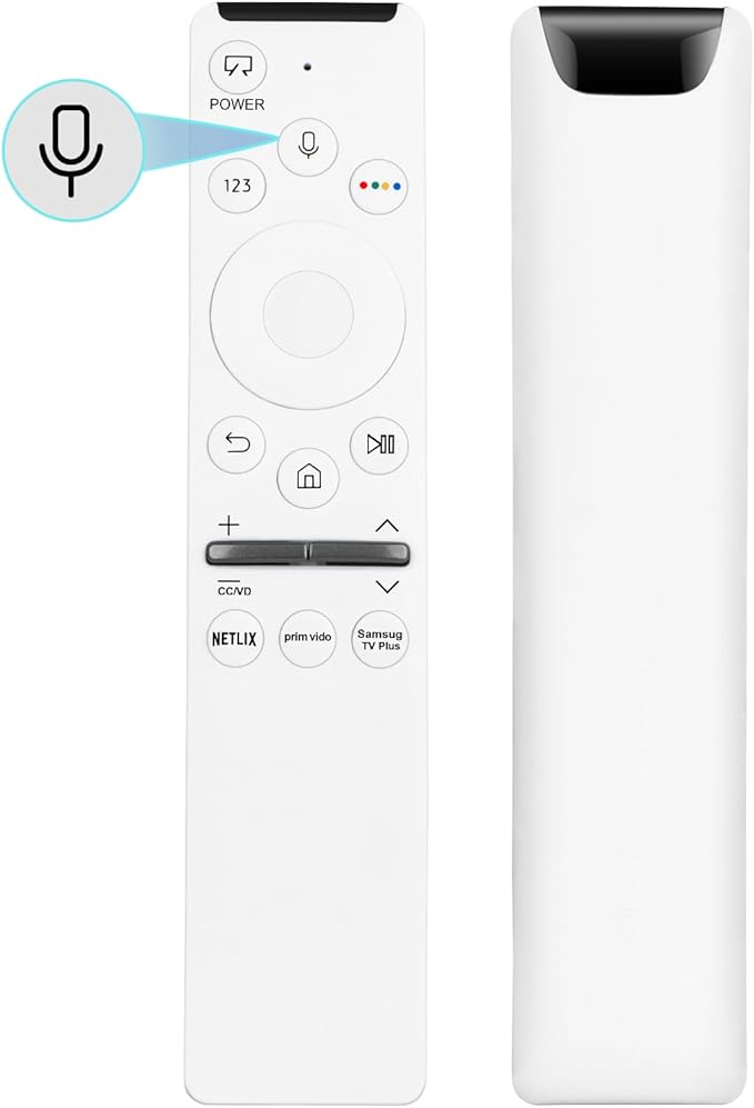 Voice Remote for Samsung Smart TV Remote Control Replacement, Universal for Samsung Remote Control (BN59-01330H / RMCSPR1AP1) for Frame Crystal UHD QLED QLED QN Smart TVs