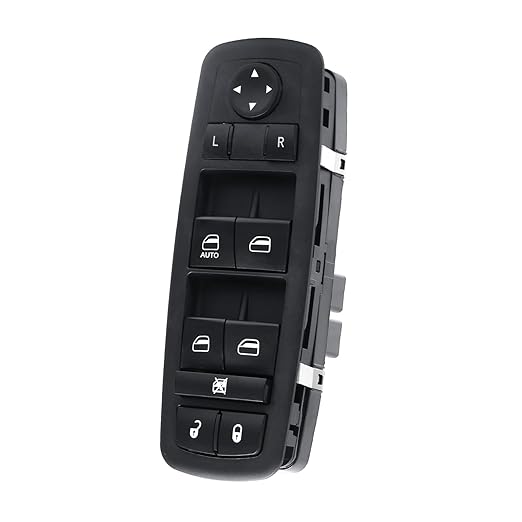 WUANGKI Master Power Window Control Switch | Front Driver Side | 13+8 Pins | Compatible with 2009-2010 Dodge Journey 2007-2010 Nitro 2008-2009 Jeep Liberty | OE 4602632AB | Window Buttons