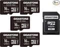 GIGASTONE 16GB Micro SD Card 5-Pack, FHD Video, Surveillance Security Cam by Gigastone