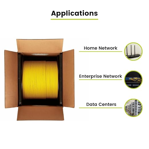 TRUE CABLE 12 Strand Fiber Indoor Distribution Cable, 1000 Feet, OS2 Single - Image 5