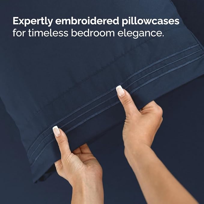 Full XL Bed Sheets - Extra Long Extended Full Sheet – Luxurious, Easy-Fit Sheet Set - Fits between 8” to 16" Deep Pockets, 54" x 80" for Full XL Mattresses - Ideal for Extra Long Full Beds