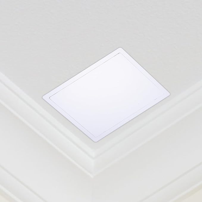 Suteck Plumbing Access Panel for Drywall Ceiling 12 x 16 Inch Reinforced Plastic Wall Access Doors Removable Hinged White