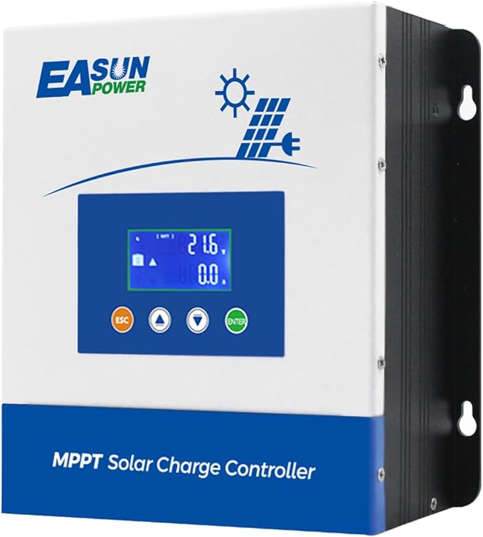 POWLAND 60A MPPT Solar Charge Controller,12V/24V/36V/48V Auto,Max Input 150V LCD Display Regulator Intelligent Charge Controller for Sealed Gel AGM Flooded Lithium Battery