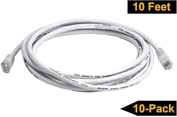 iMBAPrice 50 ' Cat5e Network Ethernet Patch Cable, 10 Pack - Image 4