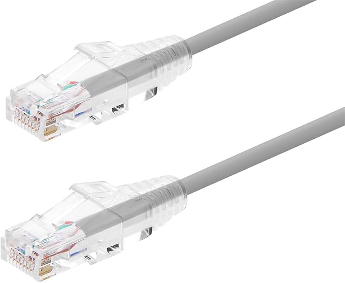 Monoprice Cat6 7ft Gray Component Level Patch Cable UTP 28AWG 550MHz Pure Bare by Monoprice