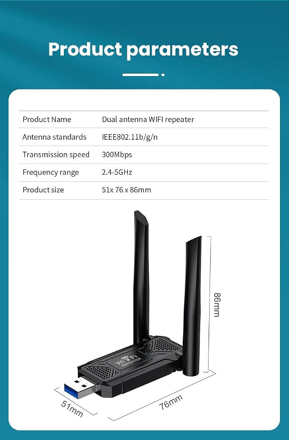 USB WiFi Extender Signal Enhancer, Suitable - Image 9