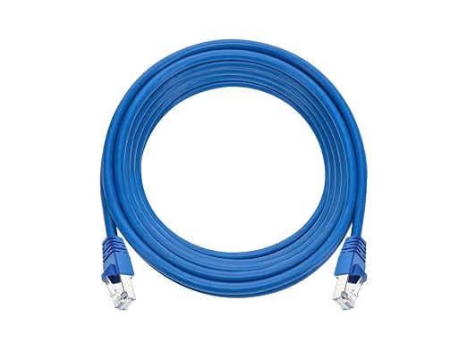 Monoprice Cat6A 20ft Blue Patch Cable Double Shielded 26AWG 10G Pure Bare - Image 4