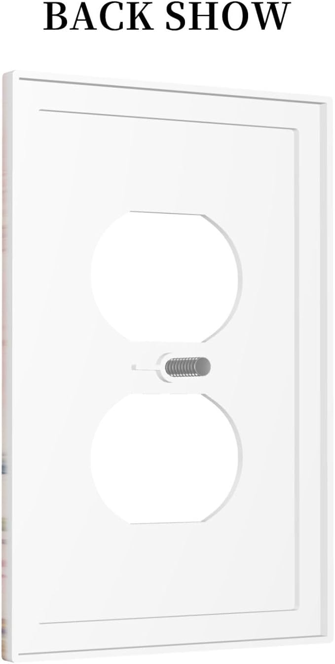 Bvtewkhz Floral Birds Morris Duplex Outlet Decorative Outlet Covers Light Switch Plate Electrical Receptacle Switchplate For Bathroom Kitchen Bedroom