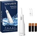 NOVAATOZ HydroOne Cordless Battery Operated Water Flosser for Teeth & Gums | Portable & Waterproof Oral Irrigator | 2 Pressure Modes | Travel Friendly