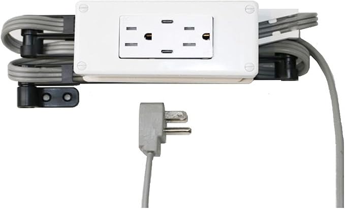 My Tidy Space (2) PD30W USB-C (2) 15 Amp Compact Drawer Docking Station Outlet Plugs