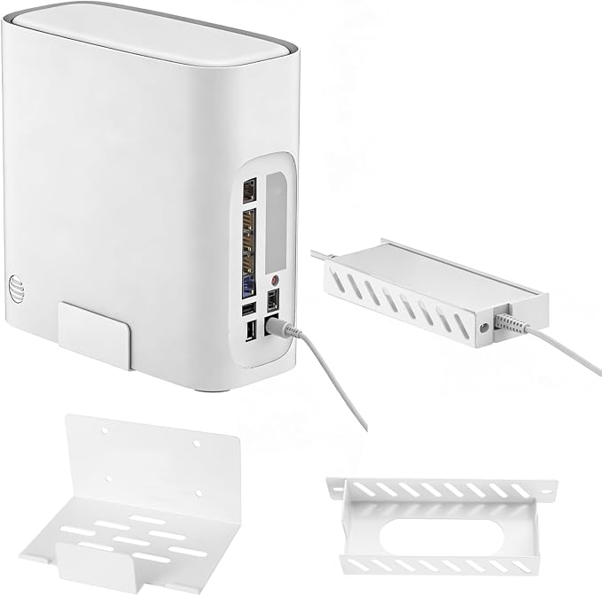 Metal Wall Mount for AT&T Fiber BGW320+Power Bricks Mount Holder Kit, Designed by JinLunar