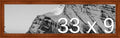 Frame It Easy 33 x 9 Russet Wood Frame (Derby)