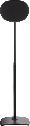 Sanus Height Adjustable Speaker Stand for Sonos Era 300™ - 17" Height Adjustment Sonos Stand Includes Carpet Spikes & Rubber Pads - Easy DIY Install Comes w/All Hardware - Black Single