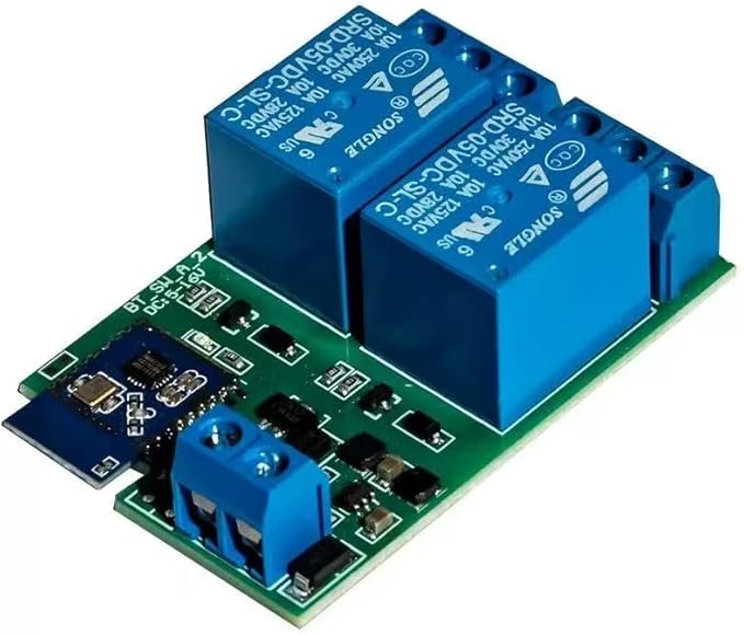 Swianic Dual Channel Bluetooth Proximity Switch Module, 5-16V, Multi-Device Control, Multi-Phone Pairing, for E-Bike, Door Lock, Home Automation (SW-HID-DoubleChannel)