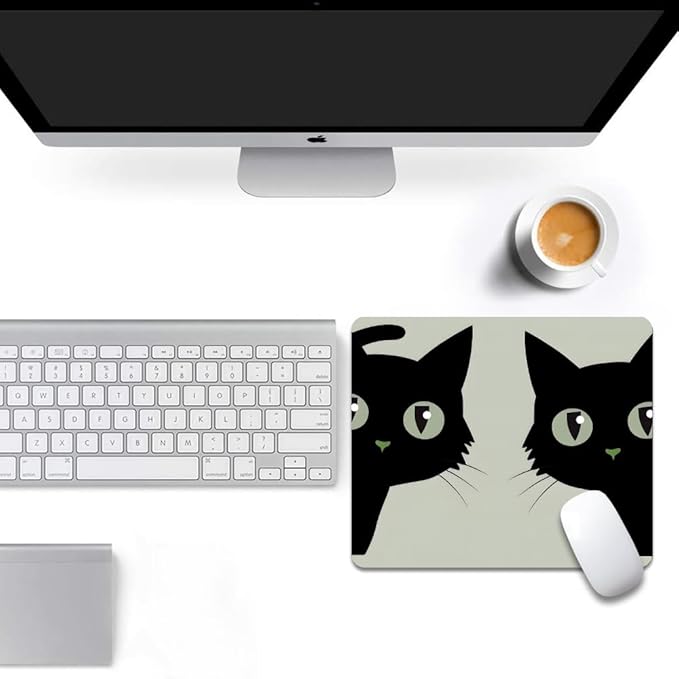 Cat Square Mouse pad, Texture, Waterproof, Anti Slip Rubber Base, Computer Mouse pad, Laptop Mouse pad
