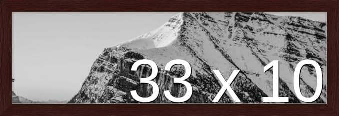 Frame It Easy 33 x 10 Merlot Wood Frame (Derby)