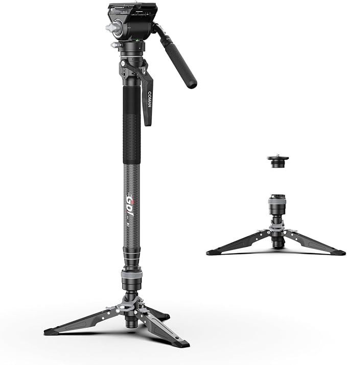 COMAN M1V5 Camera Monopod, One-Click Lifting Monopod by COMAN