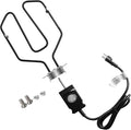Upgrade Universal 1650W 15A Electric Smoker Heating Element Kits with Adjustable Thermostat Controller Compatible with Masterbuilt, Smoke Hollow,Char Broil,Dyna-Glo,Cuisinart and Most Electric Smokers