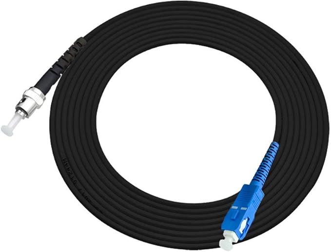 Jeirdus 75M SC to ST Outdoor Armored Simplex 9/125 SM Fiber Optic Cable Jumper Optical Patch Cord Singlemode 75Meters 160ft SC-ST