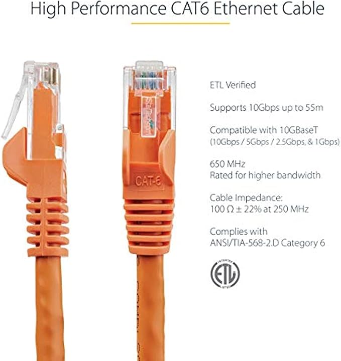 StarTech 1ft CAT6 Ethernet Cable - Image 2