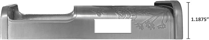 Garden Video Doorbell Cover (Compatible with Ring 3, 3 Plus, 4, Battery Plus, and Battery Pro) (Nickel Silver)