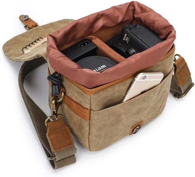 Vintage Canvas DSLR/SLR Camera Bag - Image 5