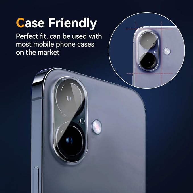 Camera Lens Protector for iPhone 16 6.1" / iPhone 16 plus 6.7"/ iPhone17 6.3" - Image 4