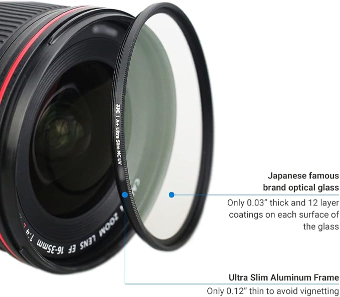 JJC Multi-Coated 40.5mm UV Filter Lens Protector - Image 3