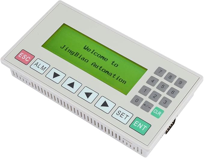 Jectse OP320-A Text Display,Small Man-Machine Interface 3.7 inches LCD Screen HMI Support S485/RS232 Intelligent Controller with Communication Port