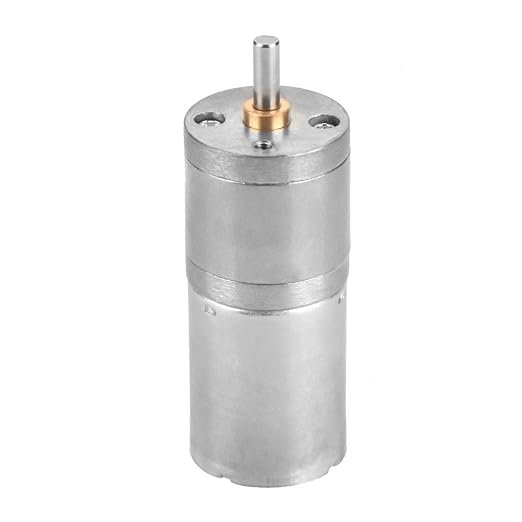 25mm DC 12V 25GA-370 Low Speed Metal Gear Motor for Electronic Locks Robotics Electric Curtains Security Systems with Copper Coil and Quiet High Performance