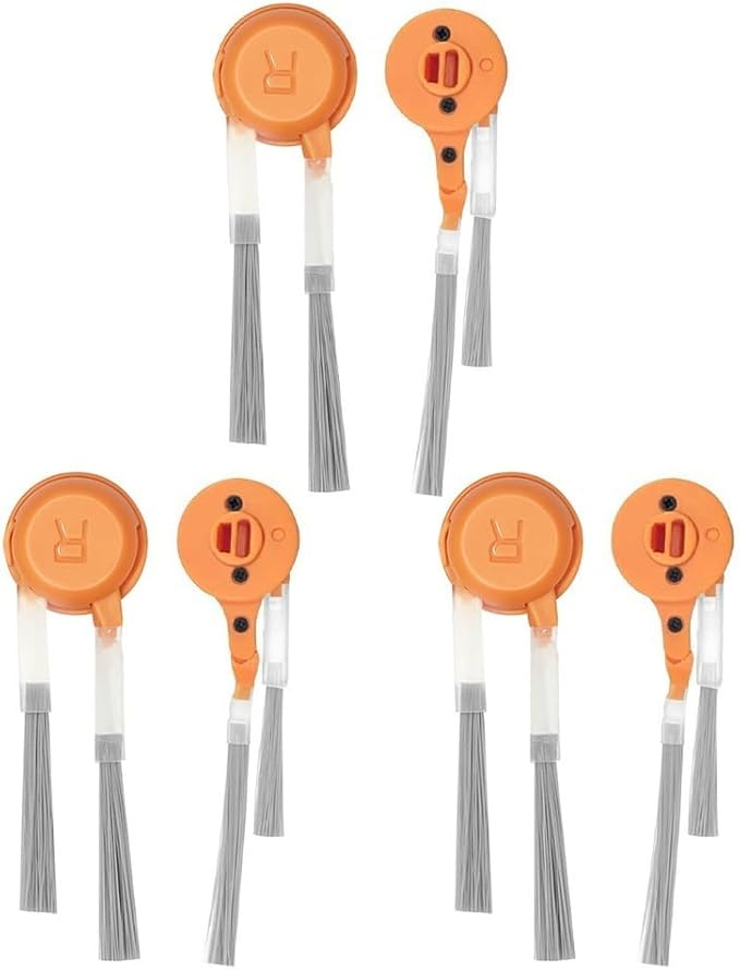 Replacement Side Brush Set for Narwal for Freo X10 Pro/YJCC027 Robot Vacuum 6-Pack Nylon Plastic Accessories for Corner and Edge Cleaning