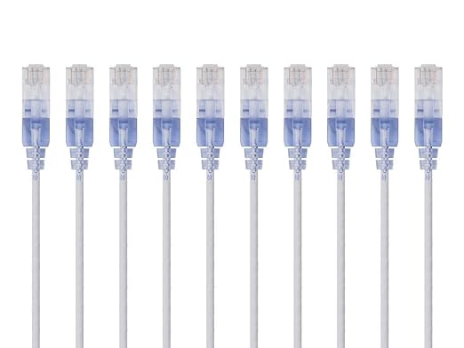 Monoprice - 133257 SlimRun Cat6A Ethernet Patch Cable - Snagless RJ45 UTP Pure - Image 5