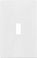ENERLITES Screwless Toggle Switch Wall Plate, Child Safe Light Switch Cover, Standard Size 1-Gang 4.68" x 2.93", Unbreakable Polycarbonate Thermoplastic, UL Listed, SI8811-W, Glossy, White