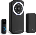 Wasserstein Doorbell Chime - Compatible with Blink Video Doorbell (1-Pack, Black)