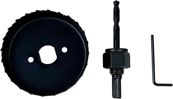 in-Wall Cable Management Kit for TV and Soundbar, Cord Concealer and Power Kit, Powers Devices and Hides All Cables, Comes with Circle Saw Drilling Attachment and Drywall Hand Saw