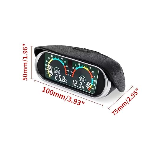 2-in-1 Auto Car LCD Meter Digital Voltage Water Temperature Fuel Gauge - Image 3
