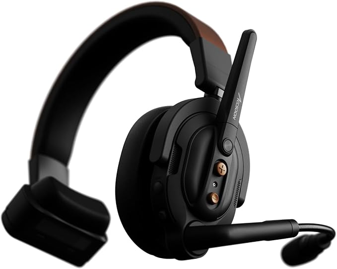 Accsoon Como SE Wireless Headset Intercom System 1312ft Team Communication Group Talk, 30+Hour Battery Life(Only Remote Headset)