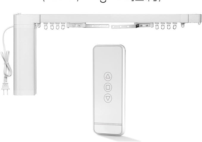 Lemoeyes Electric Curtain Track, Retractable Motorized Curtains Rod From 7-10.5ft, Automatic Curtain Opener with Smart/Manual Control, Smart Curtains System for I-Rrail and U-Rail (For 7-10.5ft)
