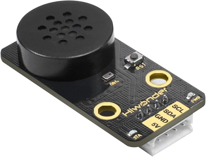 AI Voice Sensor Module Voice Broadcasting Command Recognition Custom Wake Words Programmable Robot Sound Sensor Offline Speak Control for Arduino/RaspberryPi/ESP32/Jetson Development, WonderEcho