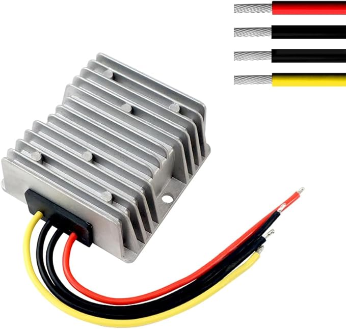 18V to 12V Step Down Converter 18V/24V/36V to 12V 15A 180W DC Buck Converter for Power Wheels RC Toys & Golf Cart VoltageRegulator with Overheat/Short-Circuit Protection