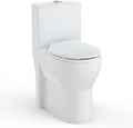 One Piece Toilet with 19" ADA Height, Round Bowl Design, Soft Closing PP Toilet Cover, Easy Clean Surface, Water Efficient Flush