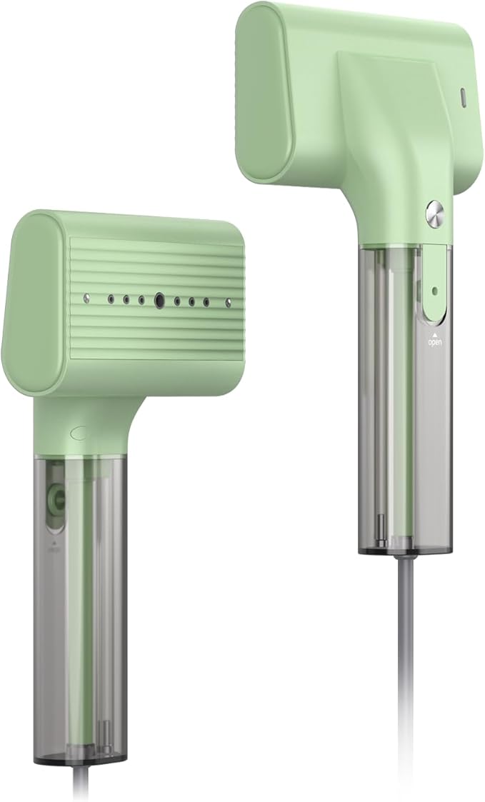 G10 Pro Steamer for Clothes, Global Voltage Adaptation Handheld Garment Steamer, Dual Steam Modes,1200W Mini Steam Iron for Travel and Home (100-240V Green)