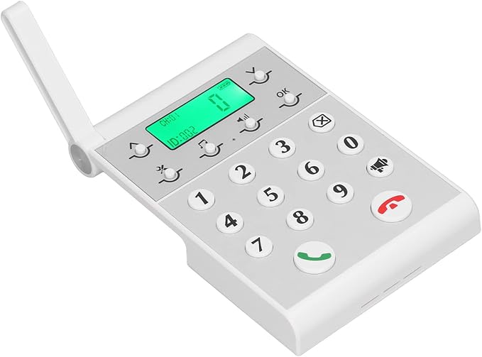 Eujgoov 1000m Distance Wireless Intercom Phone Hands Intercom System Intelligent Networking for Home, Business Office, Classroom, Telephone Audio (White)