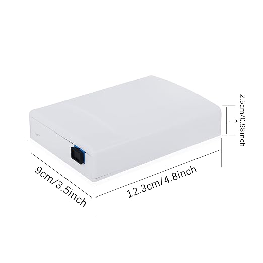 Fiber Optic Terminal Junction Box 2 Ports Fiber Panel Desktop Box - Image 6