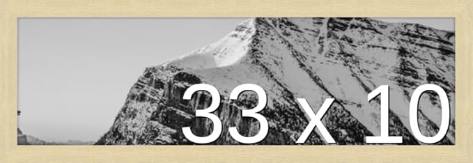 Frame It Easy 33 x 10 Wheat Wood Frame (Derby)