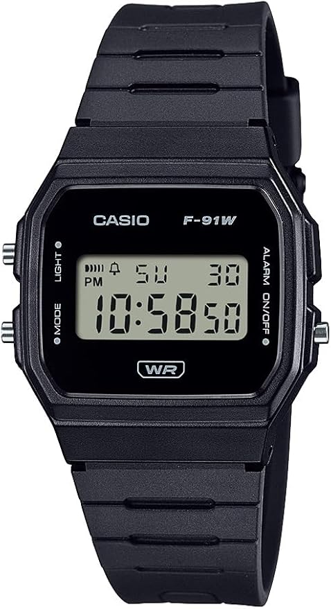 Casio F91W Series | Digital Watch | Water Resistant | LED Light | 1/100 SEC by Casio