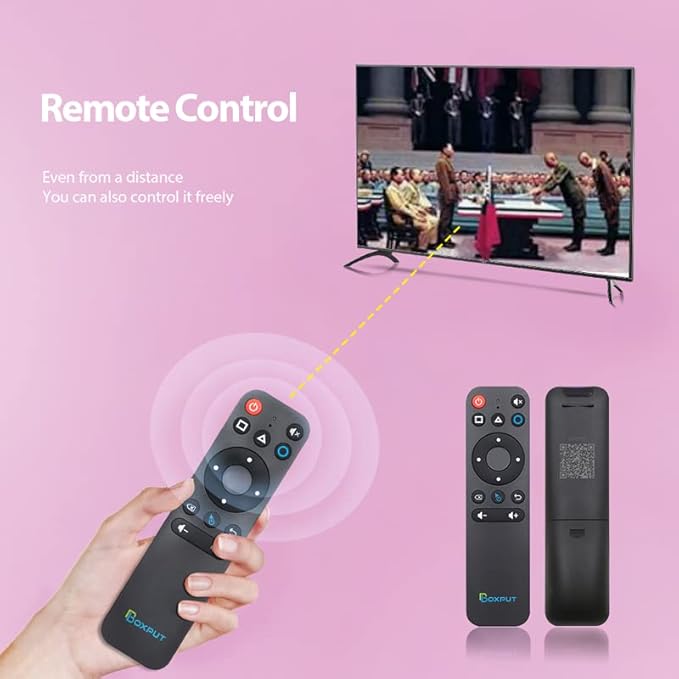 BOXPUT BPR1S BT Remote IR Learning Remote with Air Mouse and Voice Control Universal Replacement Remote for ATV Android Box TV Stick Set-Top Box