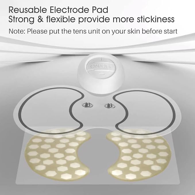 OSITO Wireless TENS Unit Muscle Stimulator EMS Rechargeable Smart Pain Relief Device Portable Mini Massager Neck Back Stretcher Electromagnetic Therapy, Replacement Pads Available