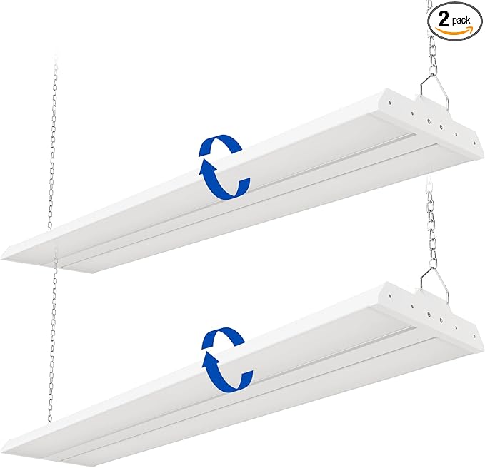 JTT LED Linear High Bay Light 300/240/200W,3FT 45000LM Linear Shop Light Commercial 120-277V,4000/5000K High Bay Lights Shop Workshop Store Commercial Supermarket Warehouse Basement,2-Pack ETL