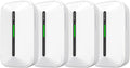 Siterlink Carbon Monoxide Detectors Plug in,10 Year Replaceable Battery Operated Co Monitor Alarm,Plug and Play Co Detector,Portable Carbon Monoxide Detector for Home,Traval,RV,Hotel GS846A 4 Pack